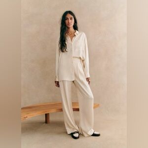 Sezane Georgio Trousers, Vanilla |